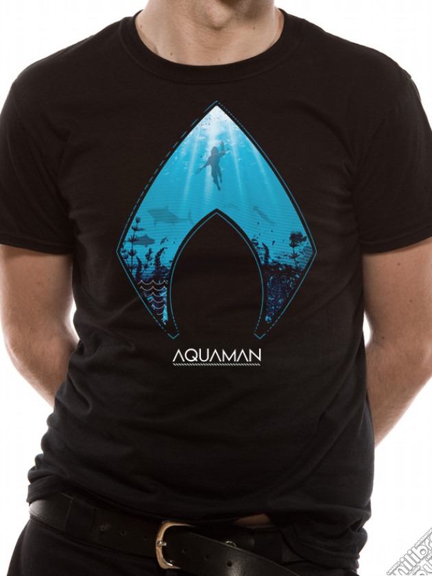 Aquaman Movie - Logo And Symbol (T-Shirt Unisex Tg. M) gioco