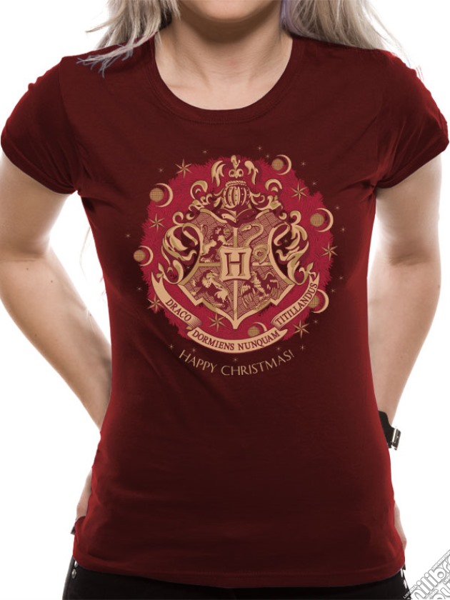 Harry Potter - Happy Christmas (T-Shirt Donna Tg. S) gioco