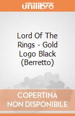 Lord Of The Rings - Gold Logo Black (Berretto) gioco
