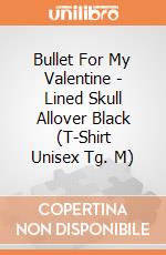 Bullet For My Valentine - Lined Skull Allover Black (T-Shirt Unisex Tg. M) gioco
