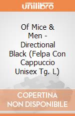 Of Mice & Men - Directional Black (Felpa Con Cappuccio Unisex Tg. L) gioco