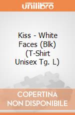 Kiss - White Faces (Blk) (T-Shirt Unisex Tg. L) gioco