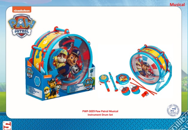 Paw Patrol - Musical Instrument Drum Set gioco