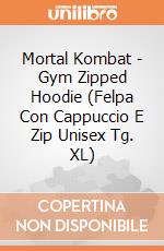 Mortal Kombat - Gym Zipped Hoodie (Felpa Con Cappuccio E Zip Unisex Tg. XL) gioco