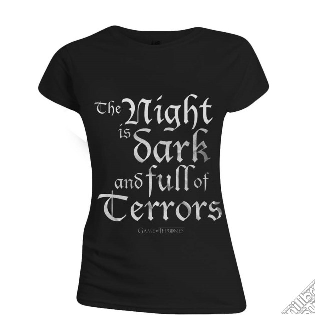 Game Of Thrones - The Night Is Dark Black (T-Shirt Donna Tg. XL) gioco di TimeCity