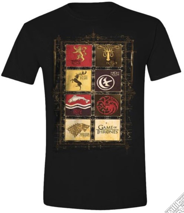 Game Of Thrones - Family Sigil Nera (T-Shirt Uomo S) gioco di TimeCity