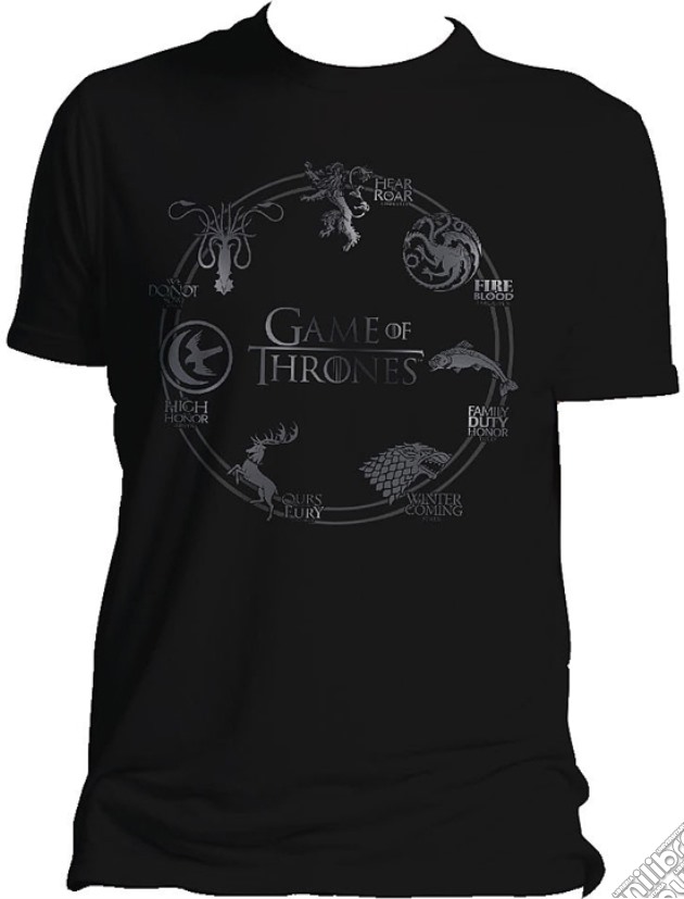 Game Of Thrones - Round Sigil (T-Shirt Uomo S) gioco di TimeCity