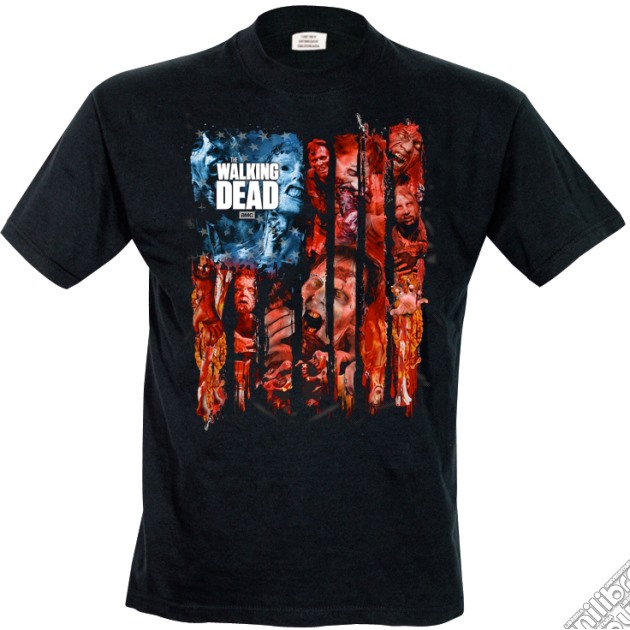 Walking Dead - Flag Montage (T-Shirt Uomo S) gioco di TimeCity