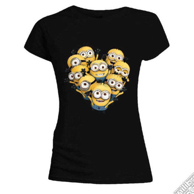 Minions / Cattivissimo Me - Group Minion Heart Girls (T-Shirt Donna M) gioco di TimeCity
