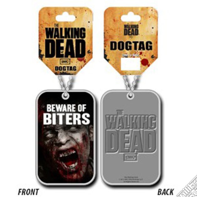 Walking Dead - Beware Of Biters Dog Tag (Collana) gioco di TimeCity