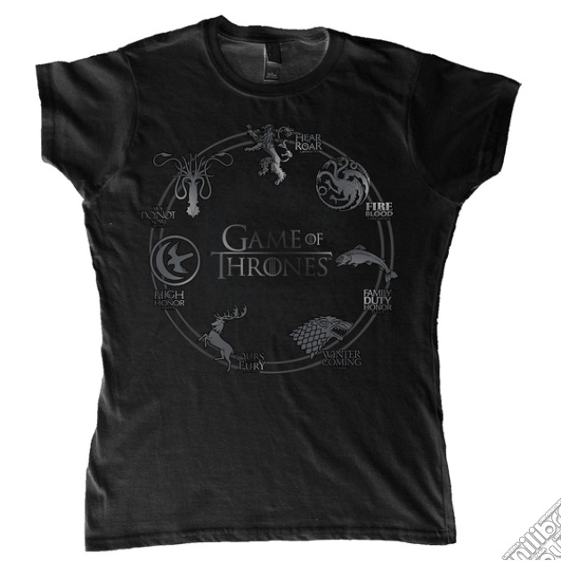 Game Of Thrones - Circle Logo (T-Shirt Donna L) gioco di TimeCity