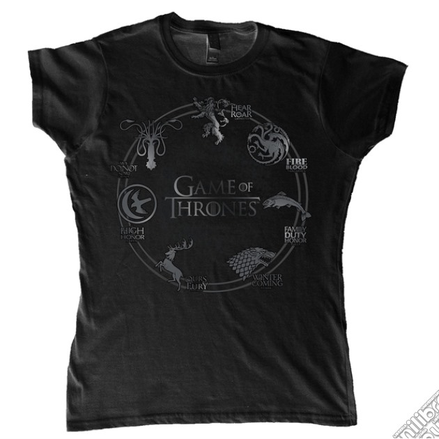 Game Of Thrones - Circle Logo (T-Shirt Donna XL) gioco di TimeCity