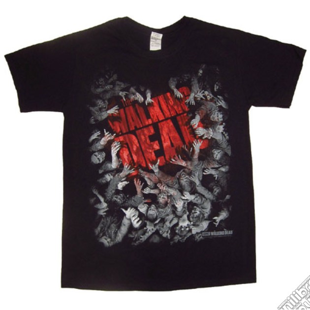 Walking Dead - Walker Horde And Logo (T-Shirt Uomo S) gioco di TimeCity