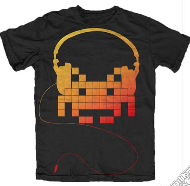 Space Invaders - Headphone (T-Shirt Uomo S) gioco di TimeCity