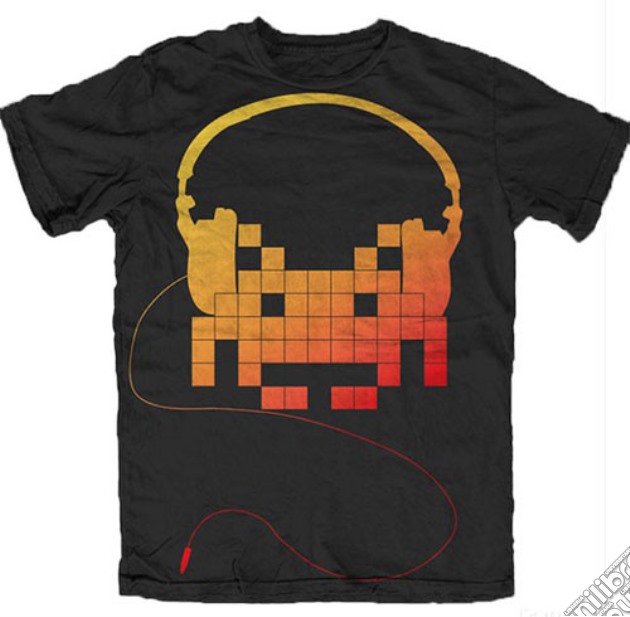 Space Invaders - Headphone (T-Shirt Uomo XXL) gioco di TimeCity