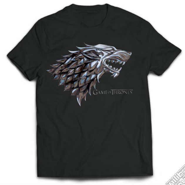 Game Of Thrones - Chrome Stark Sigil (T-Shirt Uomo S) gioco di TimeCity