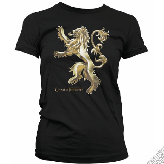 Game Of Thrones - Chrome Lannister Sigil Girls (T-Shirt Donna L) gioco di TimeCity