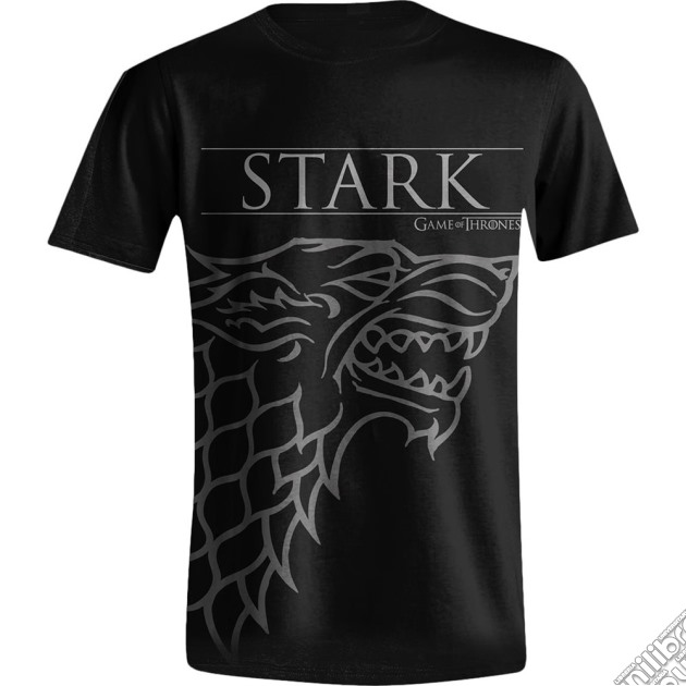 Game Of Thrones - Stark House Sigil Black (T-Shirt Unisex Tg. S) gioco