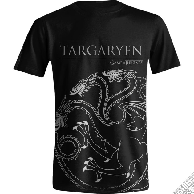 Game Of Thrones - Targaryen House Sigil Black (T-Shirt Unisex Tg. S) gioco