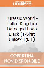 Jurassic World - Fallen Kingdom Damaged Logo Black (T-Shirt Unisex Tg. L) gioco