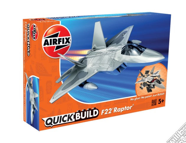 Airfix: Quickbuild F22 Raptor Military (Costruzioni In Plastica) gioco di Airfix