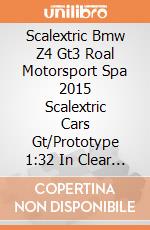 Scalextric Bmw Z4 Gt3 Roal Motorsport Spa 2015 Scalextric Cars Gt/Prototype 1:32 In Clear Box gioco di Scalextric