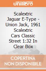Scalextric Jaguar E-Type - Union Jack, 1961 Scalextric Cars Classic Street 1:32 In Clear Box gioco di Scalextric