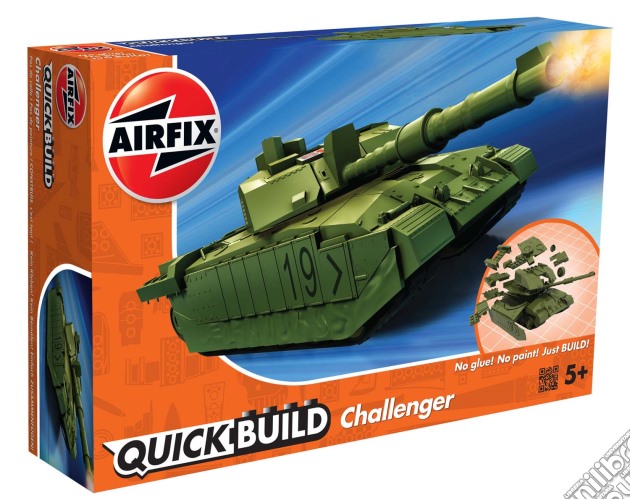 Airfix: Quickbuild Challenger Tank - Green Military (Costruzioni In Plastica) gioco di Airfix