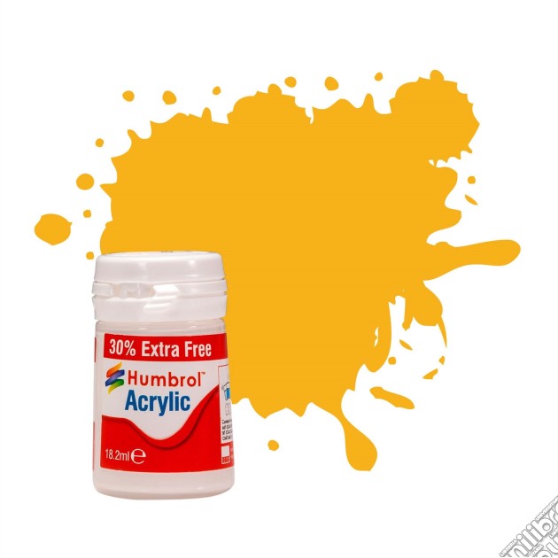 Humbrol No 154 Insignia Yellow Matt Plus 30% Extra Free 14Ml Acrylic Potlets gioco di Humbrol