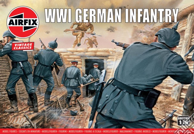 Airfix Ww1 German Infantry Series 0 Figures - Vintage Classics gioco di Airfix