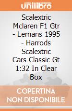 Scalextric Mclaren F1 Gtr - Lemans 1995 - Harrods Scalextric Cars Classic Gt 1:32 In Clear Box gioco di Scalextric
