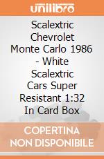 Scalextric Chevrolet Monte Carlo 1986 - White Scalextric Cars Super Resistant 1:32 In Card Box gioco di Scalextric