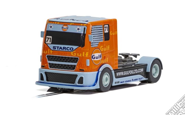 Scalextric Gulf Racing Truck Scalextric Cars Gulf Edition 1:32 In Clear Box gioco di Scalextric