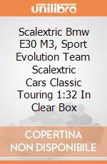 Scalextric Bmw E30 M3, Sport Evolution Team Scalextric Cars Classic Touring 1:32 In Clear Box gioco di Scalextric