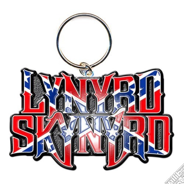 Lynyrd Skynyrd: Flag Logo (Portachiavi Metallo) gioco di Rock Off