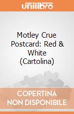 Motley Crue Postcard: Red & White (Cartolina) gioco di Rock Off