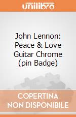 John Lennon: Peace & Love Guitar Chrome (pin Badge) gioco di Rock Off