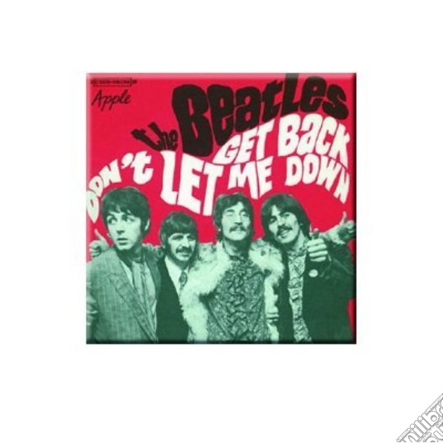 Beatles (The): Get Back / Don T Let Me Down Red Version (Magnete) gioco di Rock Off