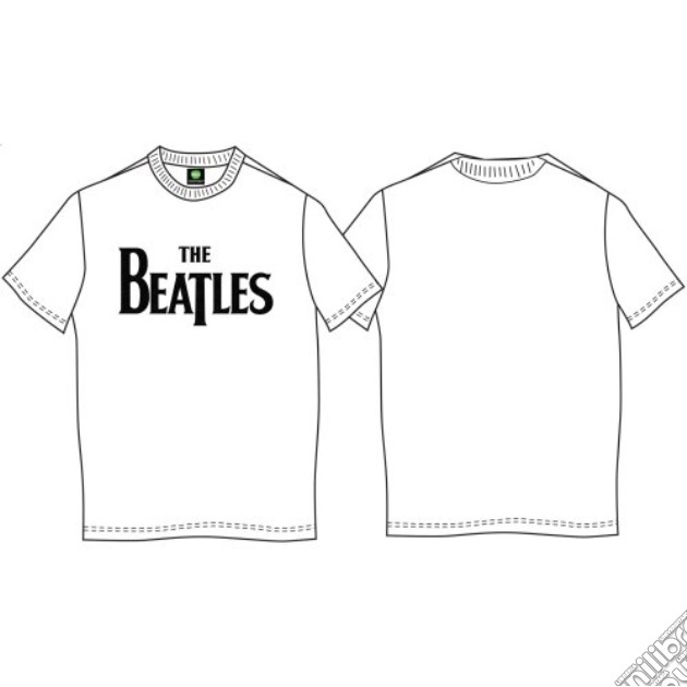 Beatles (The): Drop T Logo White (T-Shirt Unisex Tg. S) gioco