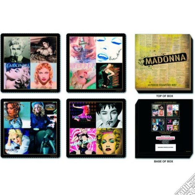 Madonna - Albums Covers (Set 4 Sottobicchieri) gioco di Rock Off