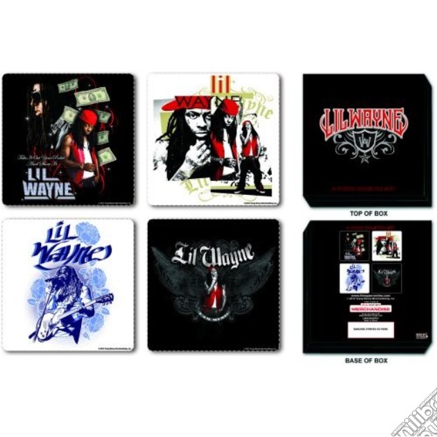 Lil Wayne: Mixed Designs (Set 4 Sottobicchieri) gioco di Rock Off
