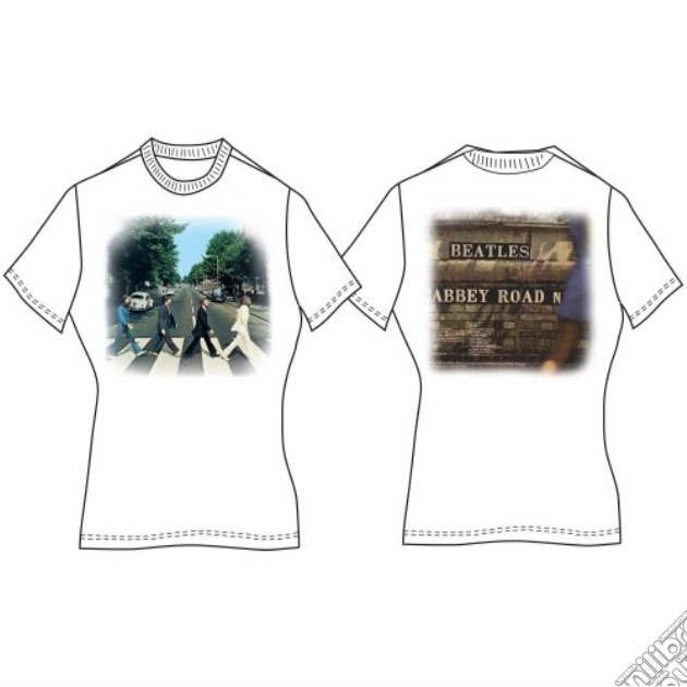 Beatles (The): Abbey Road (T-Shirt Donna Tg. L) gioco di Rock Off