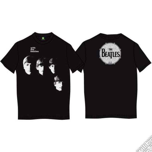 Beatles (The): With Beatles (The) Black (T-Shirt Unisex Tg. M) gioco di Rock Off