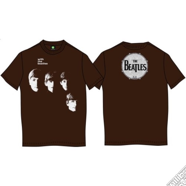 Beatles (The): With Beatles (The) Brown (T-Shirt Unisex Tg. S) gioco di Rock Off