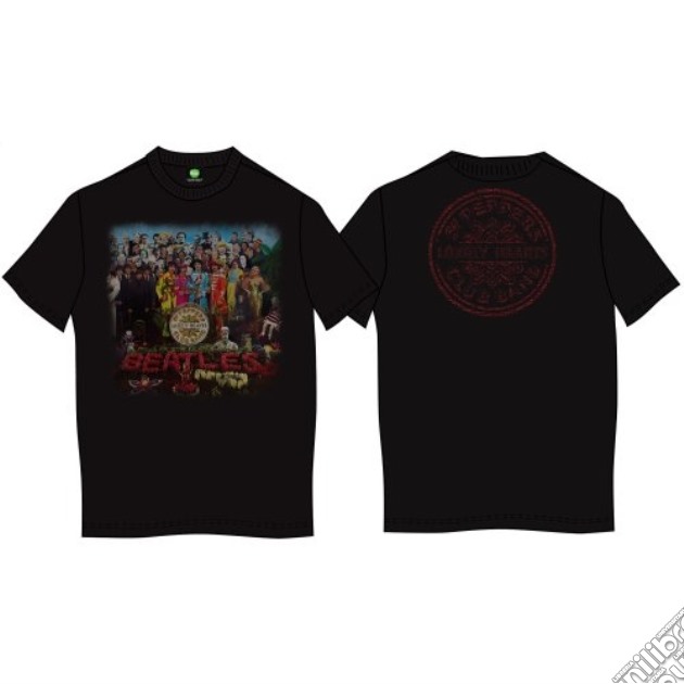 Beatles (The): Sgt Pepper Black (T-Shirt Unisex Tg. XL) gioco di Rock Off