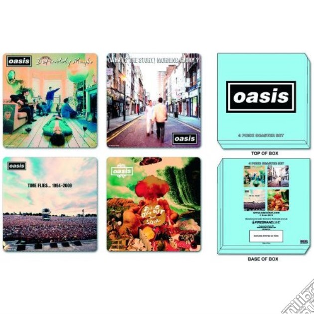 Oasis - Mixed Designs (Set 4 Sottobicchieri) gioco di Rock Off