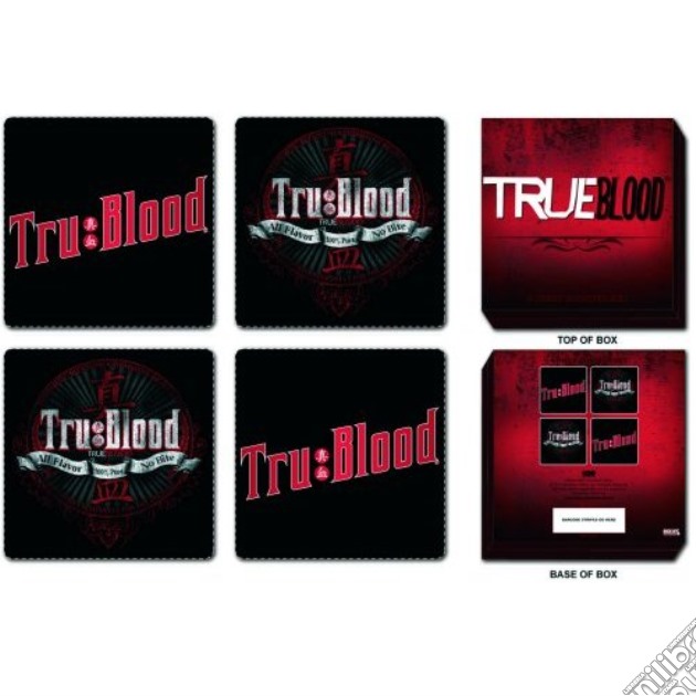 True Blood: Mixed Designs (Set 4 Sottobicchieri) gioco di Rock Off