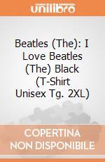 Beatles (The): I Love Beatles (The) Black (T-Shirt Unisex Tg. 2XL) gioco di Rock Off