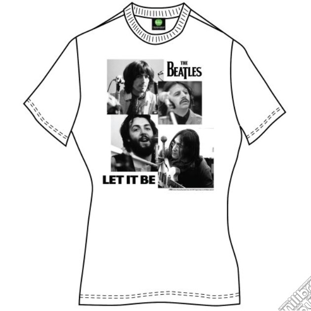 Beatles (The): Let It Be (T-Shirt Donna Tg. S) gioco di Rock Off
