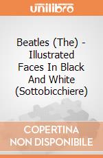 Beatles (The) - Illustrated Faces In Black And White (Sottobicchiere) gioco di Rock Off